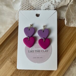 Hartjes Paars/roze