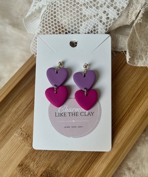 Hartjes Paars/roze