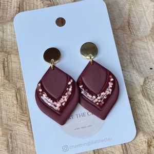 Camille - Bordeaux glitter