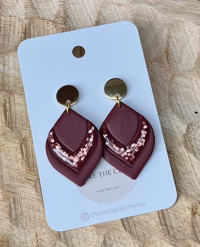 Camille - Bordeaux glitter