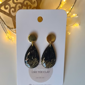 Iris - Zwart glitter