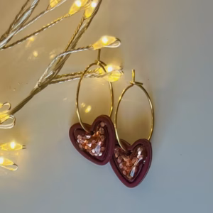 Aida - Bordeaux met glitter