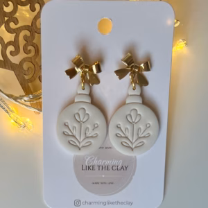 Kerstbal met strikje